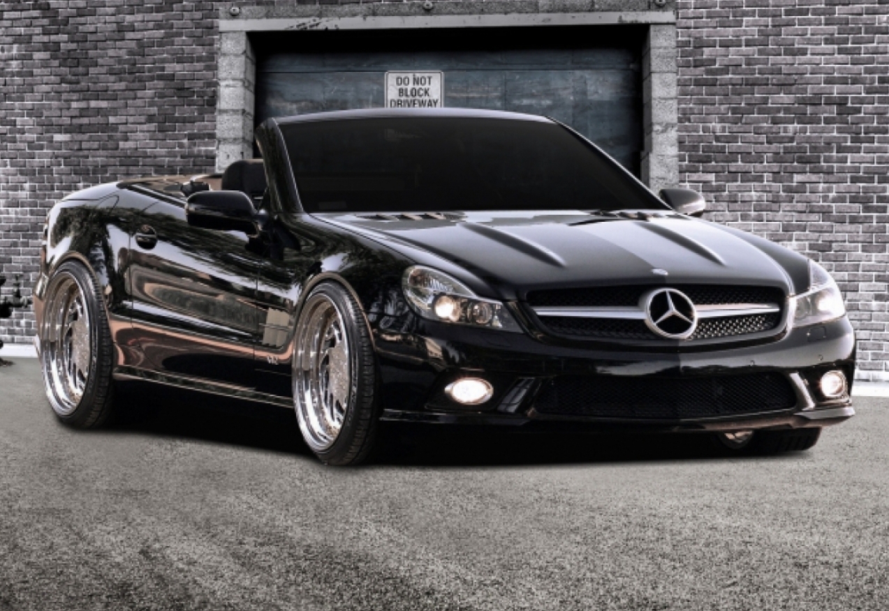 Mercedes SL W230 FACELIFT ABC lowering air suspension TÜV parts ...